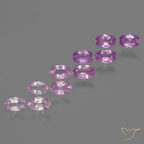 Pedras preciosas de Safira Roxo Rosado Intenso natural de 2.47 ct, oval, VS