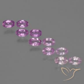 Pedras preciosas de Safira Roxo Rosado Intenso natural de 2.47 ct, oval, VS