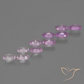 Pedras preciosas de Safira Roxo Rosado Intenso natural de 2.47 ct, oval, VS