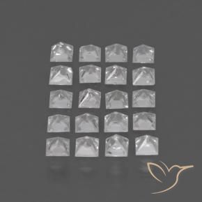 Pedras preciosas de Safira Branco natural de 1.42 ct, Quadrado, VS