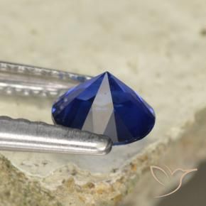 Safira Crepúsculo Azul Natural 0.57ct, Redondo, VVS-VS