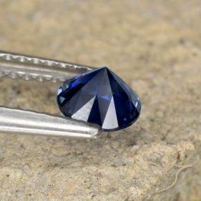 Safira Crepúsculo Azul Natural 0.63ct, Redondo, VVS-VS