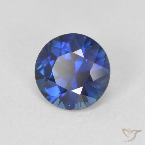 Safira Crepúsculo Azul Natural 0.66ct, Redondo, VVS