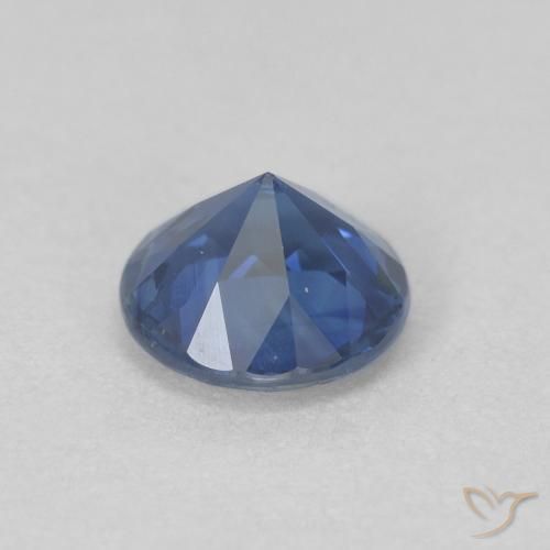 Safira Crepúsculo Azul Natural 0.66ct, Redondo, VVS