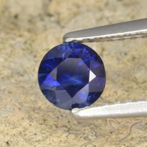 Safira Crepúsculo Azul Natural 0.60ct, Redondo, VS