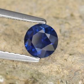 Safira Crepúsculo Azul Natural 0.64ct, Redondo, VVS-VS