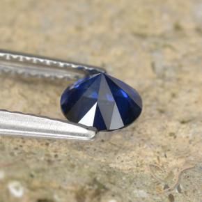 Safira Crepúsculo Azul Natural 0.64ct, Redondo, VVS-VS