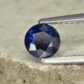 Safira Crepúsculo Azul Natural 0.70ct, Redondo, VVS-VS