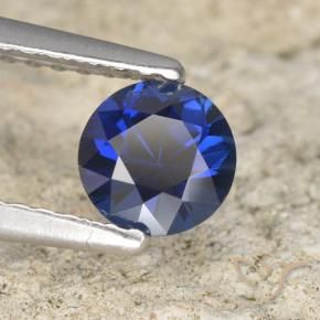 Safira Crepúsculo Azul Natural 0.66ct, Redondo, VVS