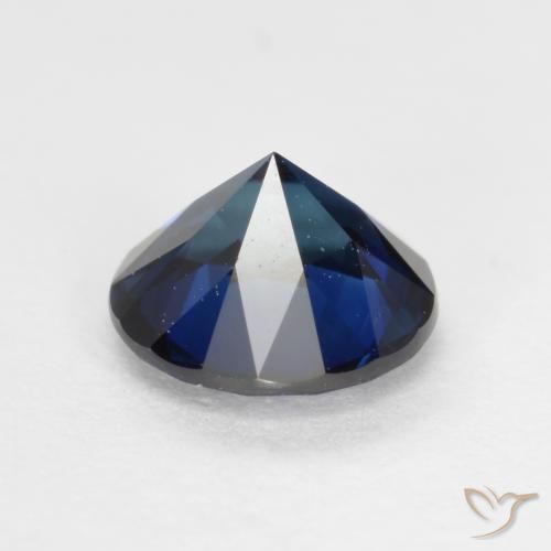 Safira Crepúsculo Azul Natural 0.64ct, Redondo, VVS