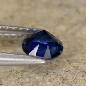 Safira Azul-marinho Natural 0.56ct, Redondo, VVS-VS