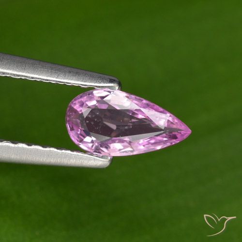 0.41ct Natural Roxo médio-escuro Safira, Formato de pêra, VS