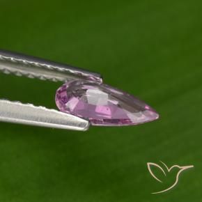 Safira Roxo médio-escuro Natural 0.41ct, Formato de pêra, VS
