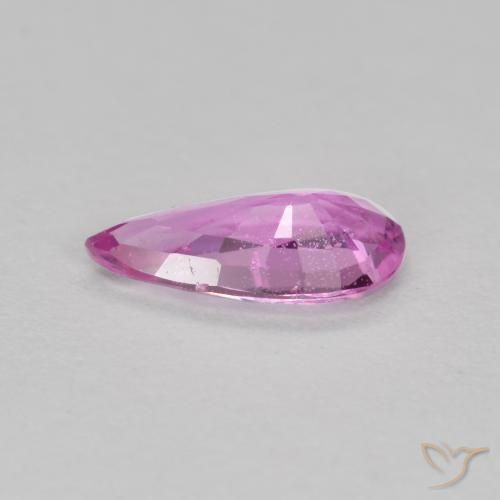 Safira roxo médio Natural 0.52ct, Formato de pêra, VS