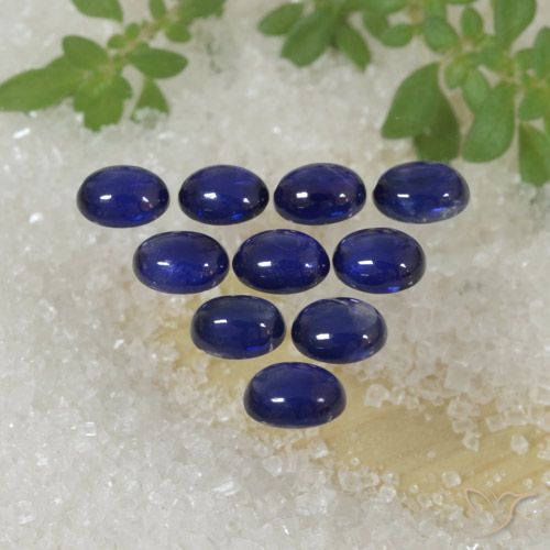 2.70ctw Natural Azul profundo Safira, oval, Translúcido