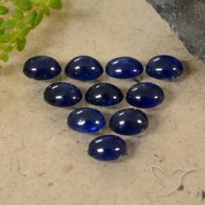 Pedras preciosas de Safira Crepúsculo Azul natural de 2.44 ct, oval, Translúcido