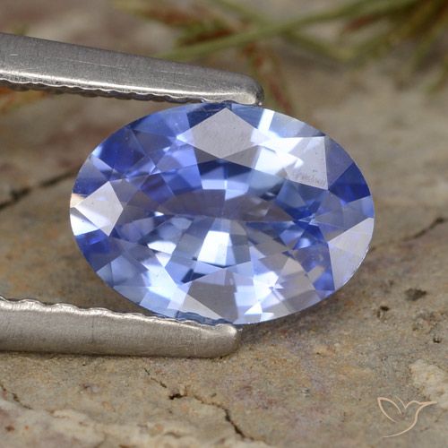 0.83ct Natural Azul Safira, oval, VVS-VS