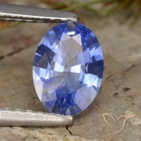 Safira Azul Natural 0.83ct, oval, VVS-VS