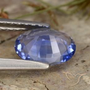 Safira Azul Natural 0.83ct, oval, VVS-VS