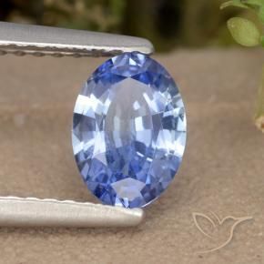Safira Azul Natural 0.83ct, oval, VVS