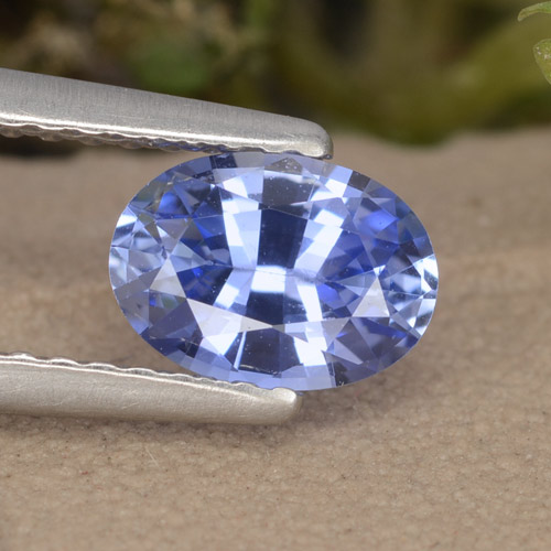 Safira Pastel Azul Natural 0.92ct, oval, VVS