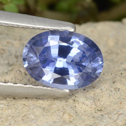 0.85ct Natural Roxo Elétrico Azul Safira, oval, VVS
