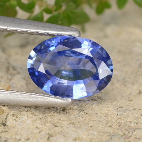 0.83ct Natural Azul Safira, oval, VVS-VS