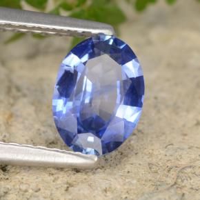 Safira Azul Natural 0.83ct, oval, VVS-VS