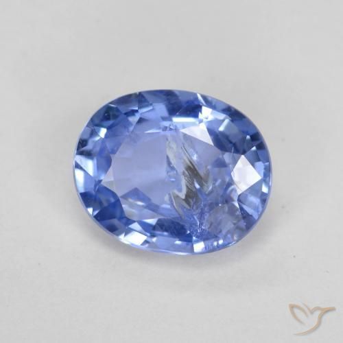 Safira Pastel Azul Natural 0.75ct, oval, SI