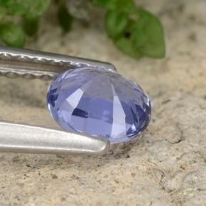 Safira Azul claro Natural 0.57ct, oval, VS-SI