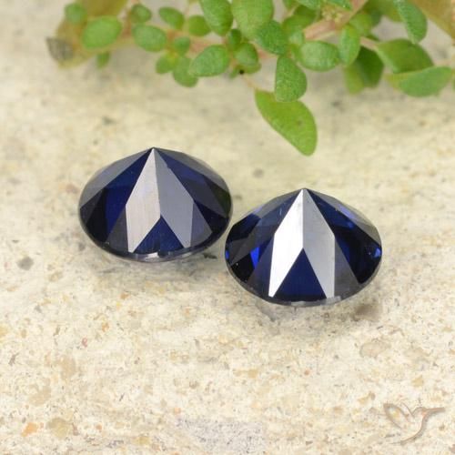 Pedras preciosas de Safira azul real natural de 1.14 ct, Redondo, VVS-VS