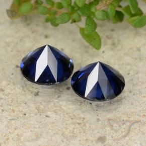 Pedras preciosas de Safira azul real natural de 1.10 ct, Redondo, VVS-VS