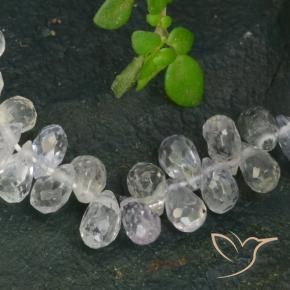 Pedras preciosas de Safira Branco azulado natural de 3.86 ct, Briolette, SI