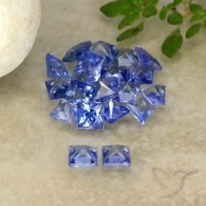 Pedras preciosas de Safira Azul Roxo Profundo natural de 1.92 ct, Quadrado, VVS-VS