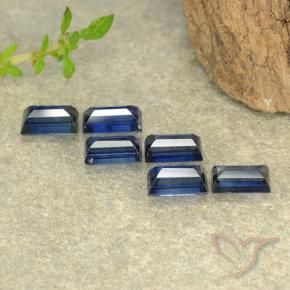 Pedras preciosas de Safira Crepúsculo Azul natural de 2.35 ct, baguete, VS