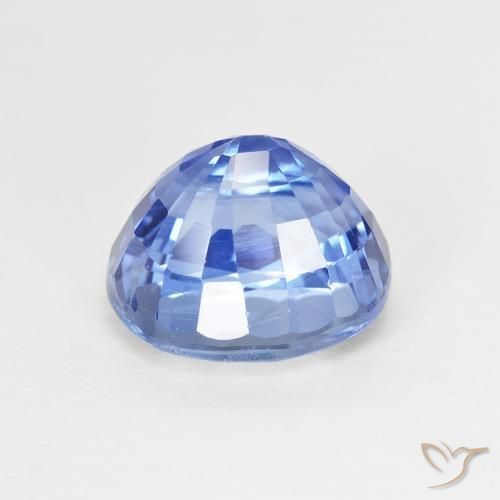 Safira Azul marinho médio Natural 4.07ct, oval, VVS-VS