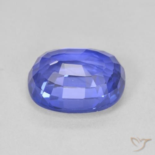 Safira Azul Violeta Profundo Natural 4.05ct, oval, VVS-VS