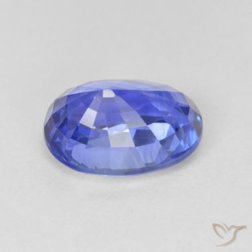 Safira Azul Centáurea Claro Natural 4.11ct, oval, VS