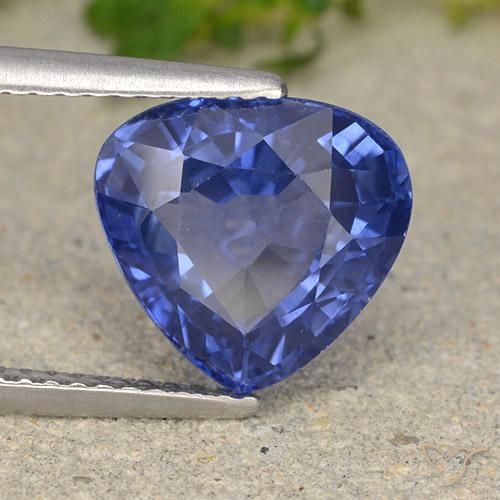 Safira centáurea azul Natural 4.81ct, Formato de pêra, VS