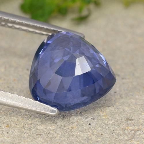 Safira centáurea azul Natural 4.81ct, Formato de pêra, VS