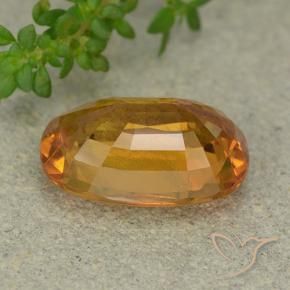 Safira Laranja Médio Natural 5.99ct, oval, VS-SI