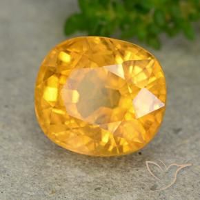 Safira Dourado Escuro Natural 8.35ct, oval, VS-SI