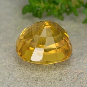 Safira Dourado Escuro Natural 8.35ct, oval, VS-SI