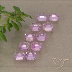 Pedras preciosas de Safira Luz rosa natural de 1.64 ct, Corte Octógono / Esmeralda, VS