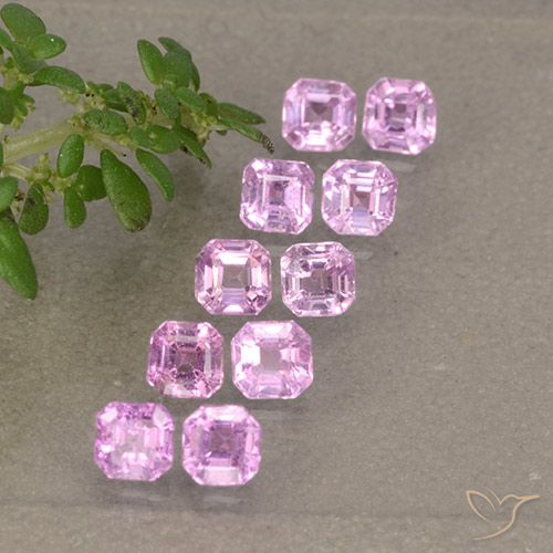 Pedras preciosas de Safira Roxo Real Claro Rosa natural de 1.48 ct, Corte Octógono / Esmeralda, VS