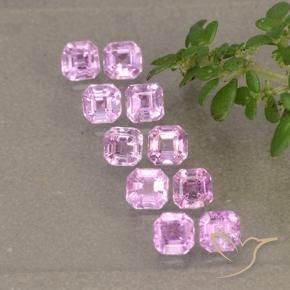 Pedras preciosas de Safira Roxo Real Claro Rosa natural de 1.48 ct, Corte Octógono / Esmeralda, VS