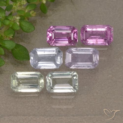 Pedras preciosas de Safira Multicolorido natural de 2.11 ct, Corte Octógono / Esmeralda, VS