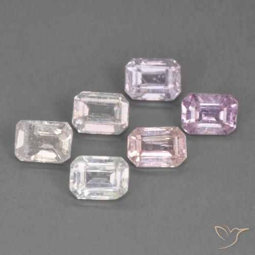 Pedras preciosas de Safira Multicolorido natural de 1.59 ct, Corte Octógono / Esmeralda, VS