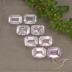 Pedras preciosas de Safira Tom Rosa Muito Claro natural de 2.14 ct, Corte Esmeralda, VS