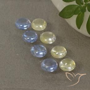 Pedras preciosas de Safira Multicolorido natural de 1.95 ct, Redondo, Transparente